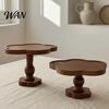 Jewelry Organizer Wood Flower-Shaped Tray, Decorative Candle Holder Plate, Rustic Tabletop Organizer, Storage Tray Farmhouse Serving for Food, Drinks,