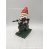 New Arrival New Army Garden Gnome Statue Combat Troops Garden Dwarf Resin Crafts