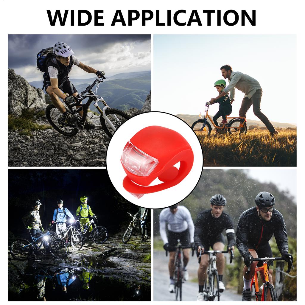 LED Bike Lights Waterproof Bicycle Head Front Light Cycling Wheel Flash Rear Lamp Night Warning Taillight Bicycle Accessories