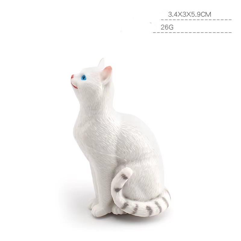 1pc Mini Realistic Cat Figurine Set Cute Orange Tabby British Shorthair Toy Kittens for Kids Decoration Resin Decorative Ornaments