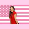 Розовый гобелен с американским флагом