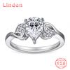Классическое кольцо Lindon из стерлингового серебра 925 пробы с цирконом, женские украшения, свадебное обещание, подарок для вечеринки