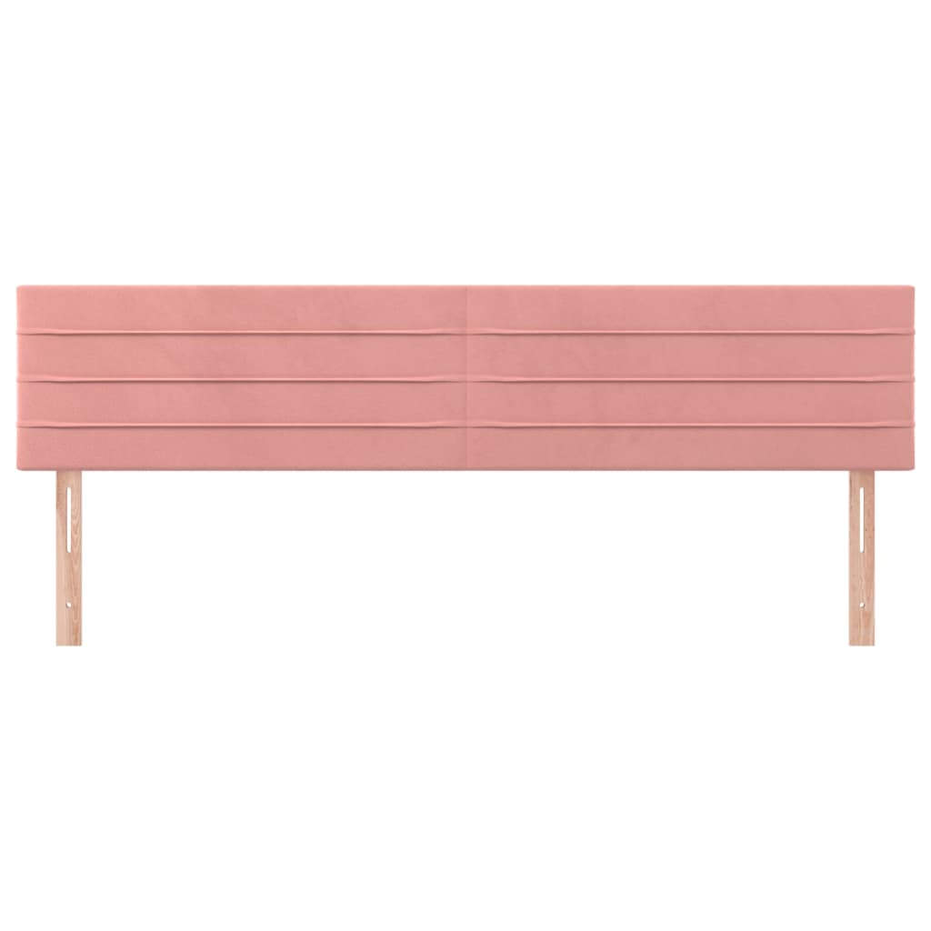 Vidaxl Изголовья для кровати, 2 шт., Розовые, 80x5x78/88 см, Велюр