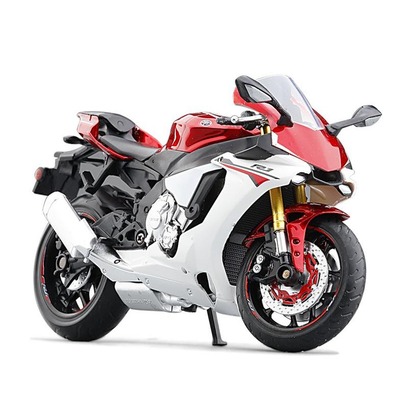 Масштаб 1/12 Модель мотоцикла Литой металл с пластиковыми деталями Мотоцикл 2020 YAMAHA YZF-R6