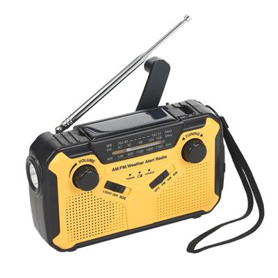 Цифровой FM AM WB радио открытый аварийный солнечный ручной радио фонарик светодиодный светильник для чтения SOS сигнализация
