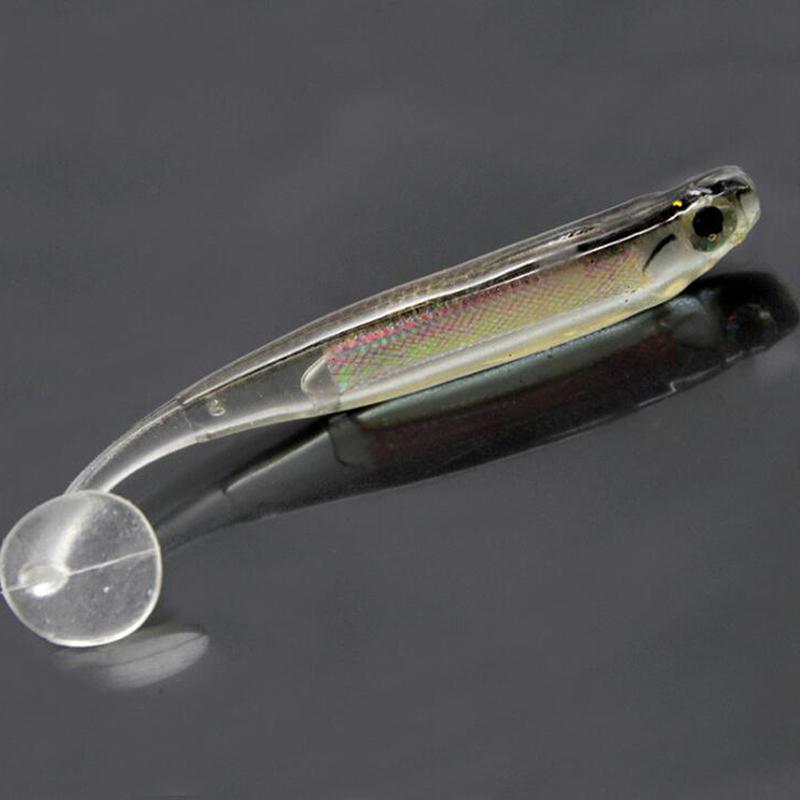 Fishing Soft Bait T Tail Artificial Sequin Swing Silicone Spinner Carp Bass Lure