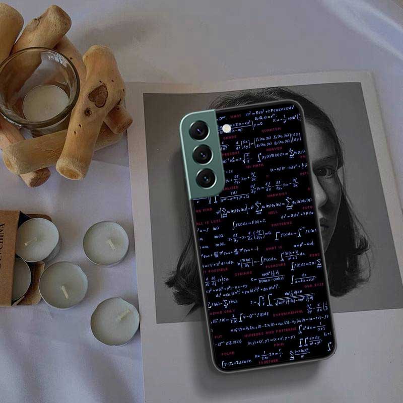 Physics Chemical Mathematics Phone Case For Samsung Galaxy Note 20 Ultra 10 Lite 9 8 M11 M12 M21 M30S M31 M32 M51 M52 J8 J6 J4 P
