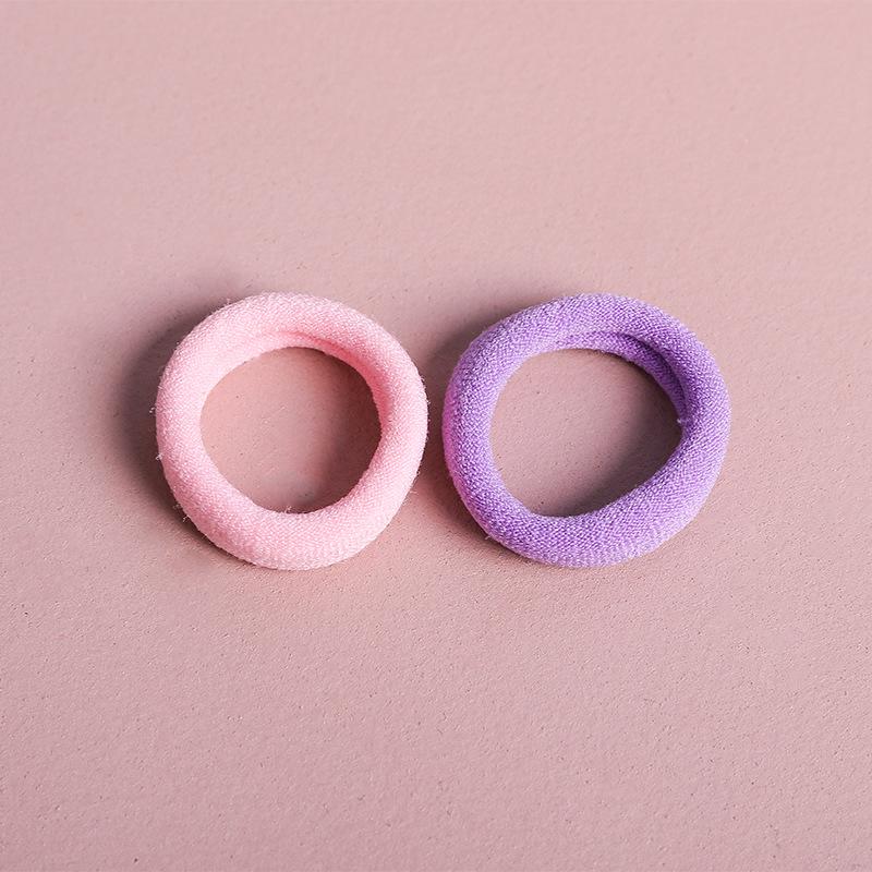 2.5cm Children's No-Damage Hair Ties, Seamless Scrunchies, Baby Headbands, Rubber Bands - Pack of 50
