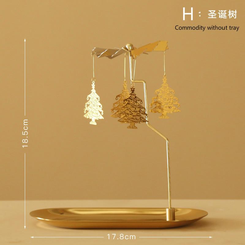 Вращающийся поднос для свечей, ароматическая свеча, романтическая прогулка, конная лампа, рождественские украшения, креативные качели, подарок на день рождения, свадьбу