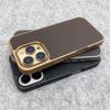 Роскошный чехол с узором под карбон, простой матовый, для iPhone 17 Air 16 Pro Max 15 14 13 12, с рамкой из мягкой резины, противоударный бампер