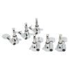 Small Square Fully Enclosed Locking Tuners 3L 3R Metal String Tuning Pegs Guitar Accessories Silver
