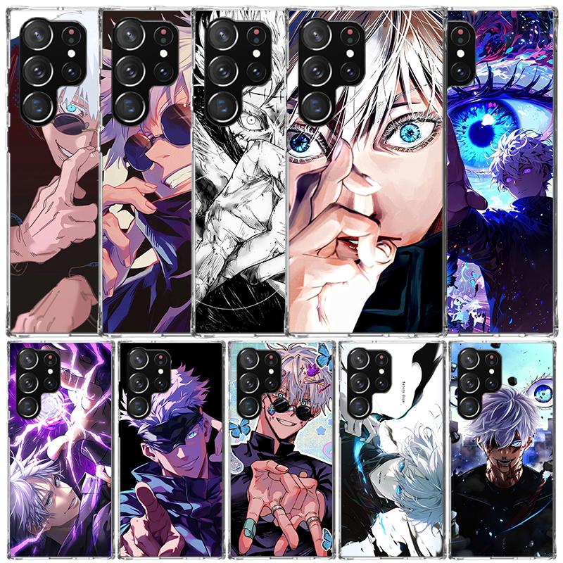 Kaisen J-Jujutsu Годжо Сатору Чехол для телефона Samsung Galaxy S24 S25 Edge S26 Ultra S22 S23 Plus S21 + S20 FE Мягкий ТПУ задняя крышка