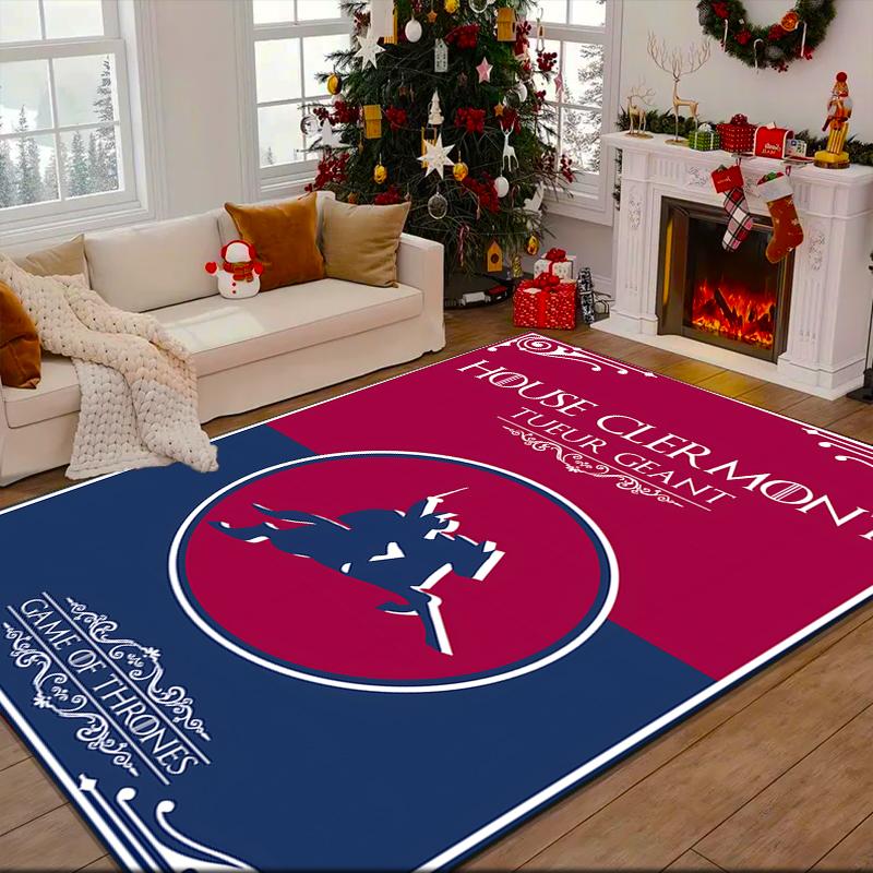 1PC Clermont 63 Design Rug Game Carpet, Floor Mat for Bedroom Living Room Entryway Rug, Home Decor Idea Gift for Christmas birthday