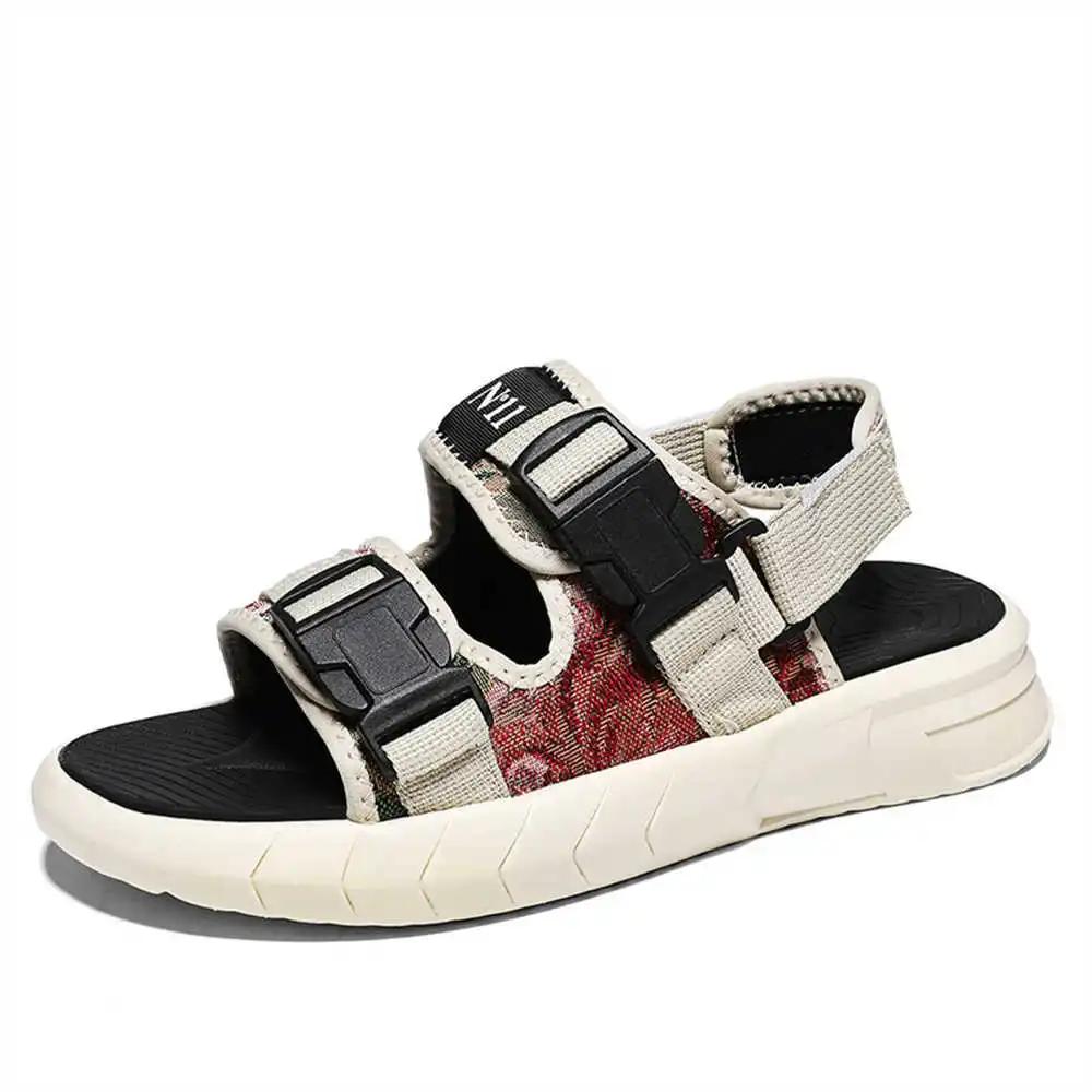 Size 40 Navy Blue Black Shoes For Man Slippers Hawaiian Flip Flops Man Sports Sandal For Men Sneakers Premium Best Sellers