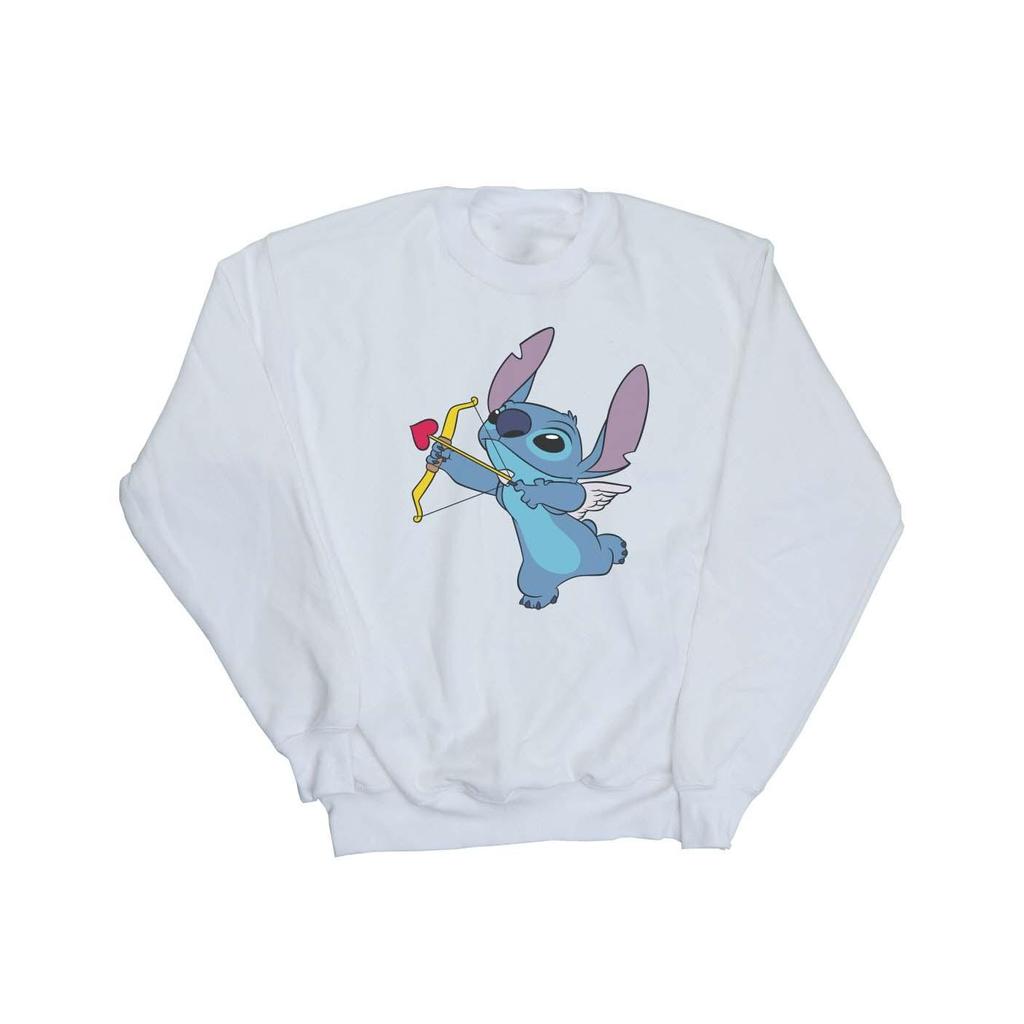 Disney Womens/Ladies Lilo And Stitch Stitch Cupid Valentines Sweatshirt