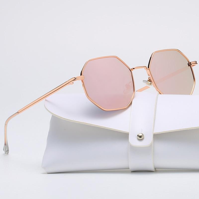 Многоугольные металлические женские солнцезащитные очки винтажные модные солнцезащитные очки мужские роскошные брендовые дизайнерские солнцезащитные очки