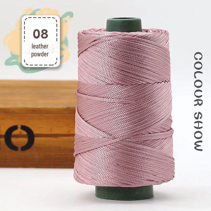 Легкая мерсеризованная хлопковая и льняная нить для шляп, обуви, сумок, подушек. Идеально подходит для изделий ручной работы с усовершенствованной шелковой нитью.