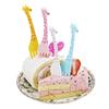 EW Giraffe Fruit Fork Cute Children's Plastic Tableware Set Creative Tableware Dessert Fork 12 PCs Set