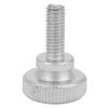 40pcs M6 Zinc Plated Carbon Steel Flat Knurled Head Bolts Thumb Screws (M6*18)