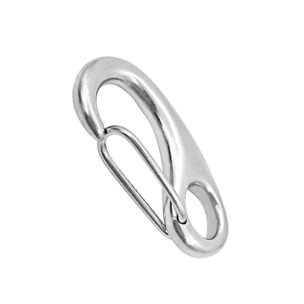 6 Stainless Steel Spring Snap Hooks Boat Anchor Rigging Clip