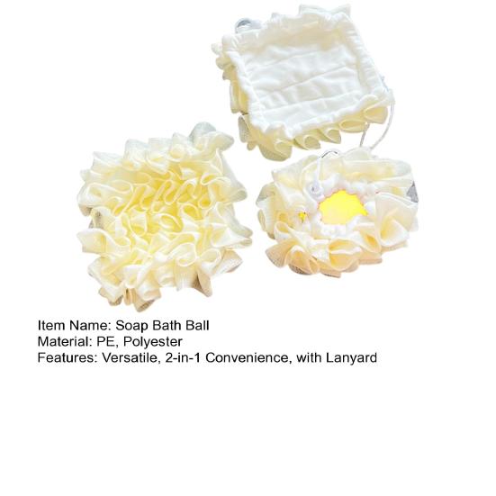 3 шт. Люфа Мыло Мочалка для тела с мягким полотенцем 2-в-1 Гель для душа Мыло Люфа Ткань Сетчатый дизайн Разглаживающая кожу Мочалка для тела