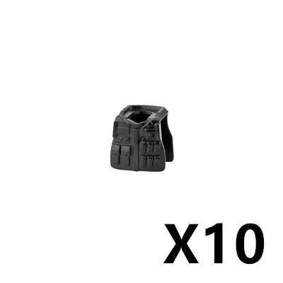 Military Soldiers Fighter Tactical Vest Accessories Building Block Rebound Clothes Armor Bricks Gift Toys For Children J083