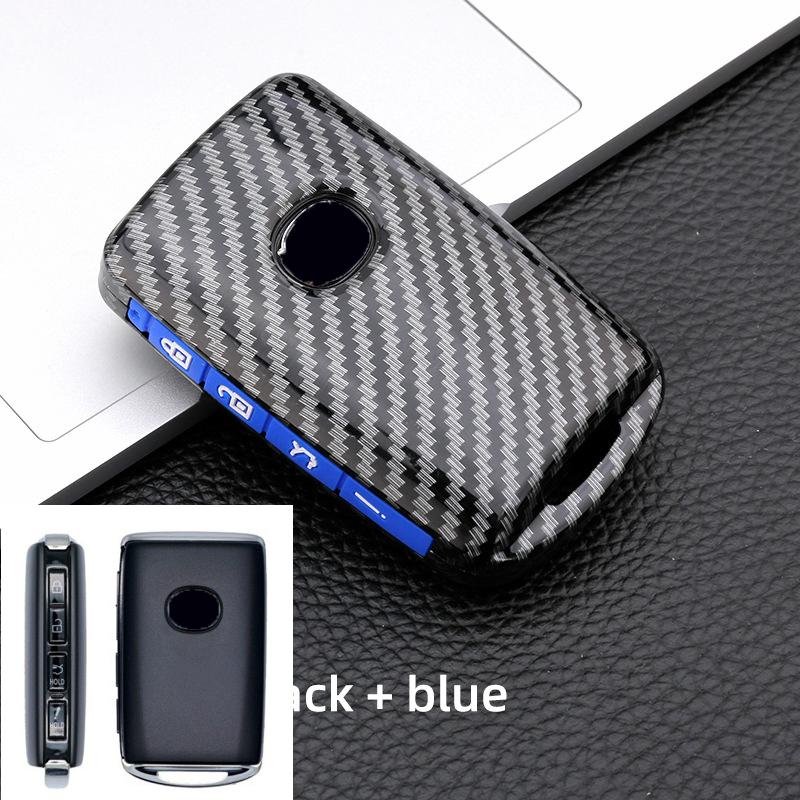 Carbon Fiber Silicon Car Key Cover Case For Mazda 3 Alexa Cx4 Cx5 Cx8   Auto Remote Smart Protective Shell Accessories