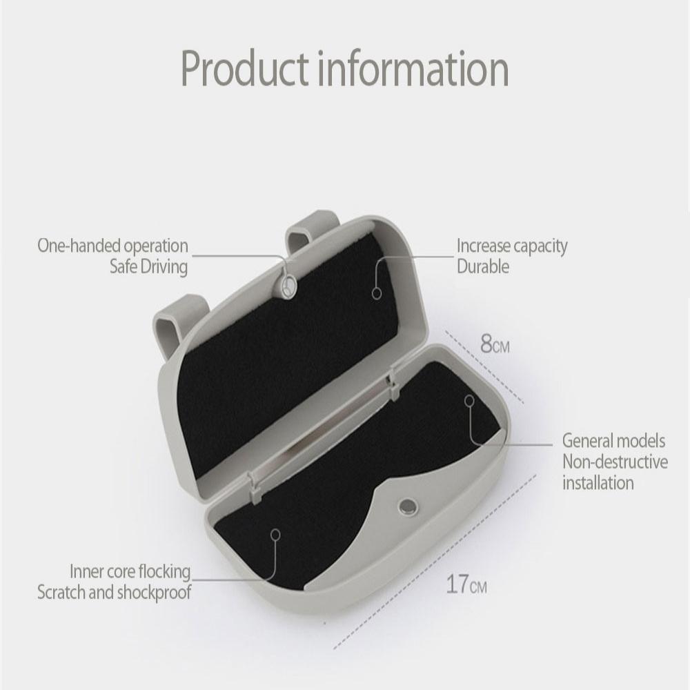 Magnetic Glasses Holder Car Sun Visor Glasses Case Organizer Glasses Storage Box Holder Visor Sunshade Car Holder For Glasses