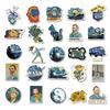 40Pcs Vincent Willem Van Gogh Stickers Art Painter Painting Sunflower Sticke