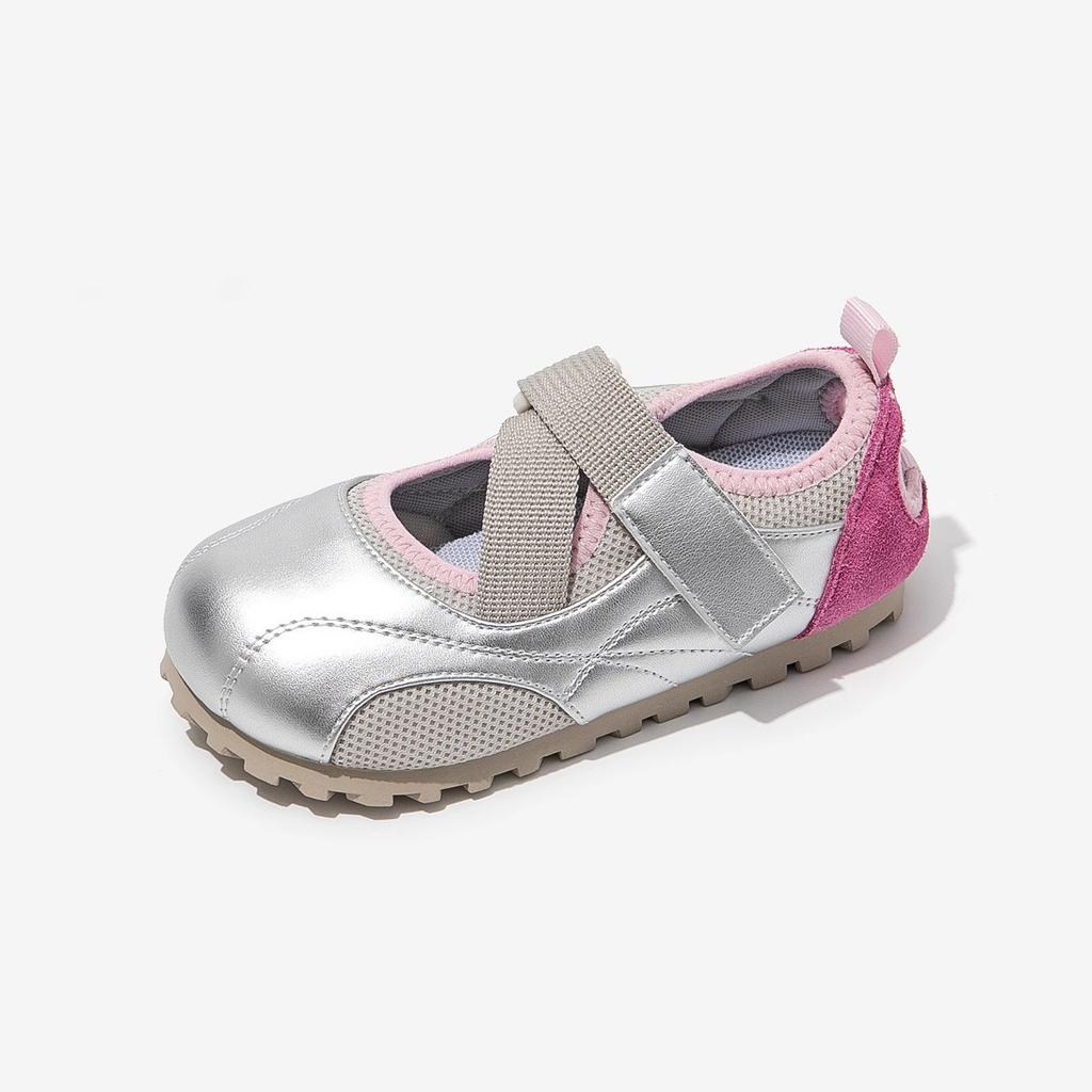 Baby Puffy Shoes Spring/Summer New Children's Hollow Mary Jane Sneakers for Boys and Girls Kindergarten Indoor Shoes