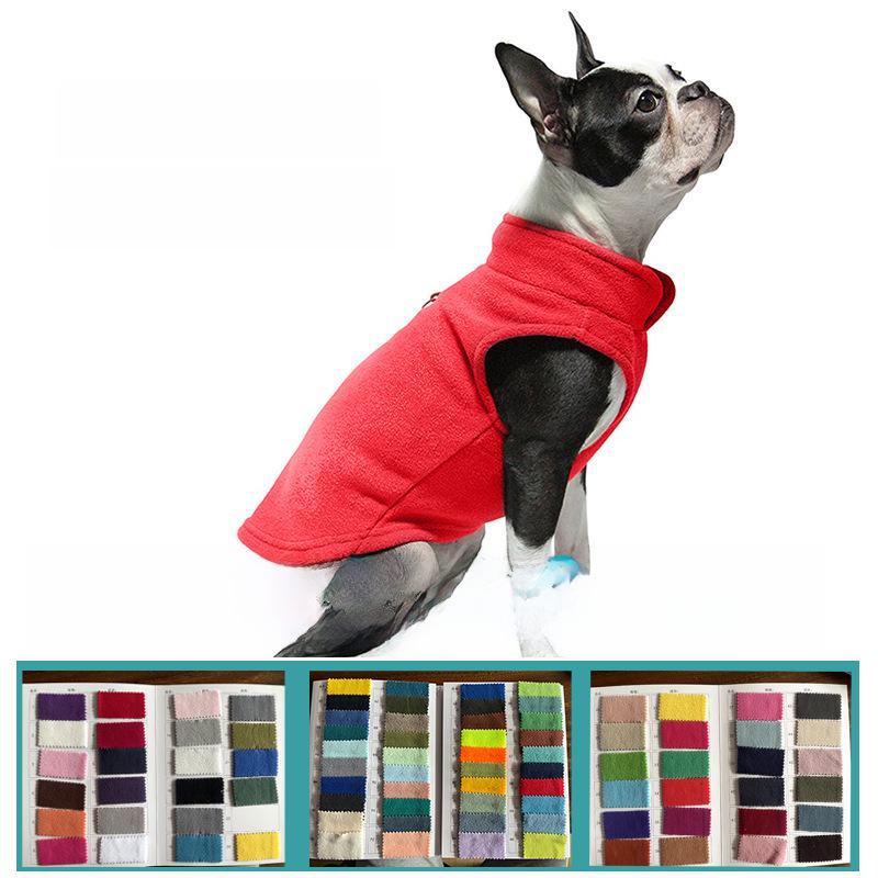 Одежда для домашних животных из плотного однотонного флиса