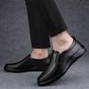 Модные мужские туфли Slip on Business Shoes для отдыха и прогулок, мужские мокасины, универсальные мужские туфли из натуральной кожи, повседневные туфли из мягкой стильной резины