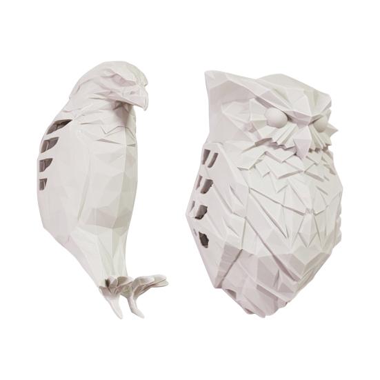 Настенный ночник в виде птицы 3D, белая лампа в виде совы, домашний офис, спальня, гостиная, прихожая, настенная декоративная светодиодная лампа в виде животного