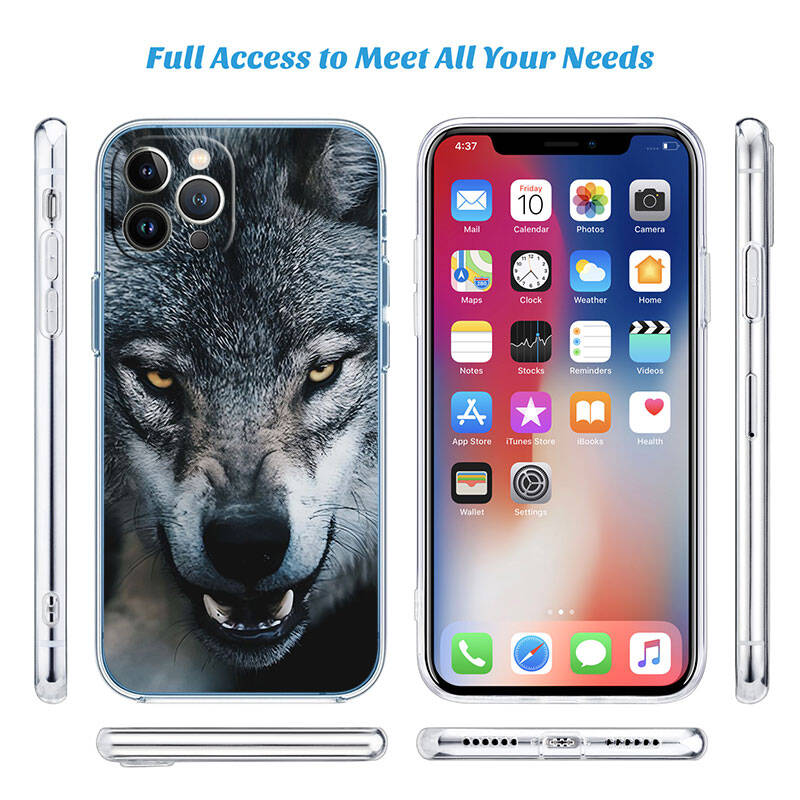 MH148 Animal Wolf Phone Case for Motorola G34 G32 G31 G14 G15 G84 G62 E32 G24 G72 G71 G73 G85 G200 G60 G52 G51 G50 G42 G41 G32 G30