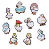 10Pcs Cute Duck Series Cartoon PVC Shoe Charms