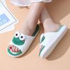 Cute Animals Linen Slippers Women Couples Non Slip Thick Soled Spring Summer Cotton Linen Cool Slippers Home Slipper