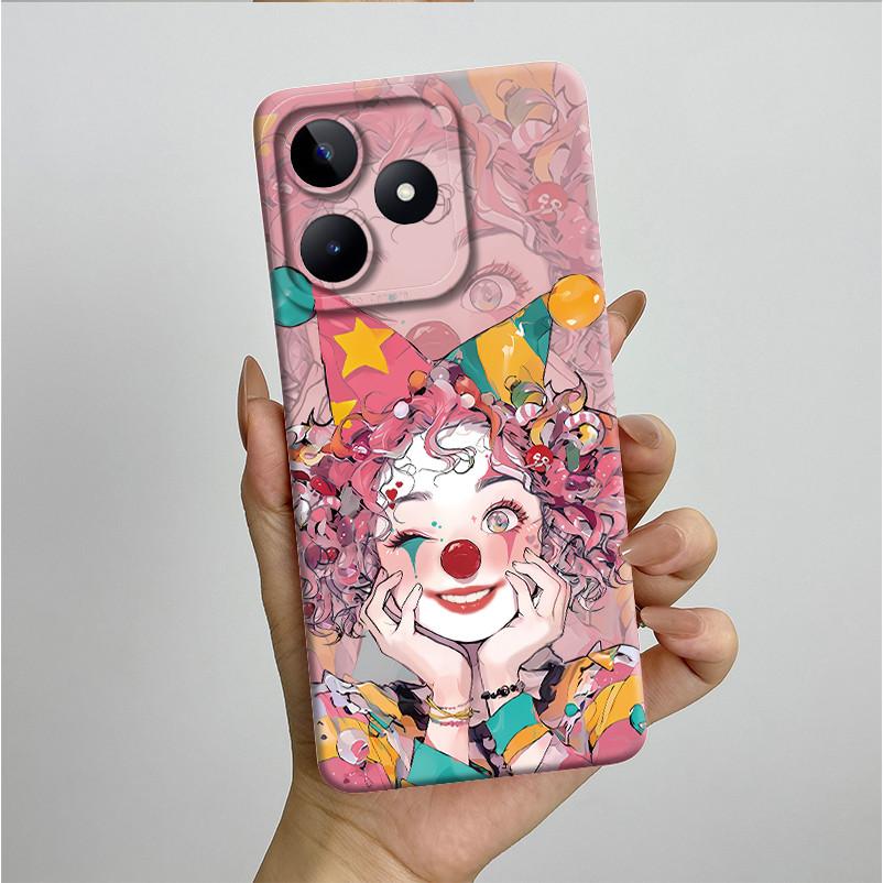 Чехол для Realme C51 C53 RMX3830 RMX3760 Красивый Цветок Полностью Задняя Крышка для RealmeC51 C53 C61 C63 C 51 S Мягкий Силикон Funda