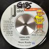 7inch Record WAYNE WONDER - Dedicate NONE John John Recor 1993 Jamaica Reggae, Ska & Dub Used