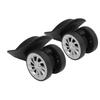 One Pair Suitcase Casters Nylon Black Luggage Wheels for Replacement Upgrade Travel