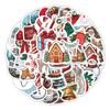 50 New Christmas Stickers for Windows, Computers, Mobile Phones, Decoration Stickers for Waterproof Creative Children's Stickers