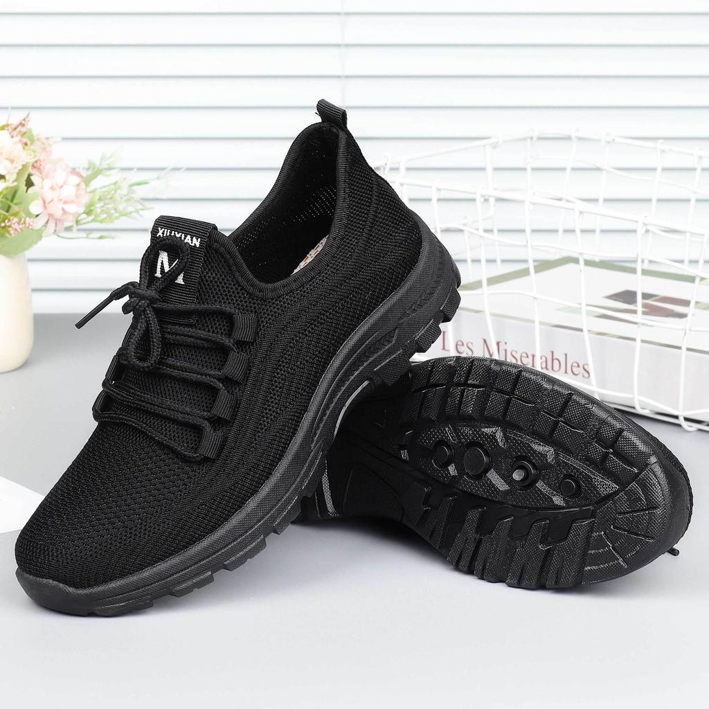 Мужские черные повседневные туфли «Золотая осень» со светлой полиуретановой подошвой