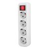 EU Electric AC Plug Sockets 4/5 Cara Opsional Outlet 16A 250V Wall Charger Adapter Home Office Power Strip European Standard