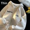 Hooded Cardigan Jacket Men's Autumn Winter Couple Sweatshirt Oversize Zip-up Hood