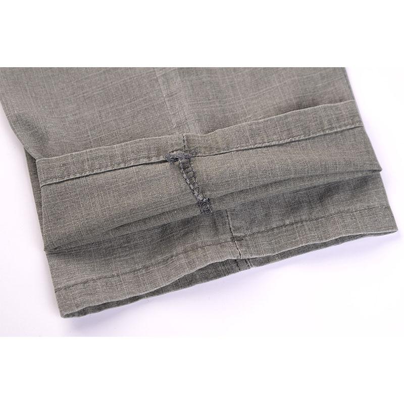 Осень-лето повседневные брюки из натурального хлопка и льна с высокой талией размера плюс льняные дышащие свободные мужские брюки