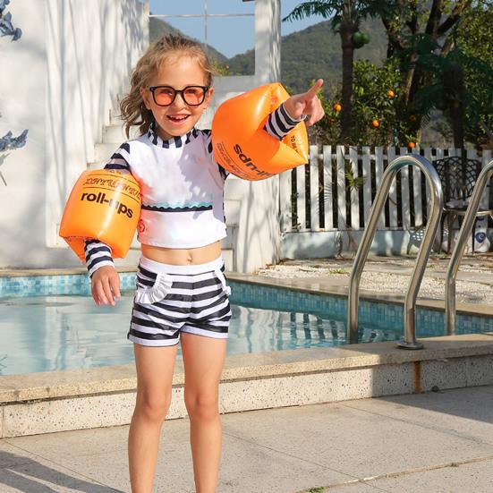 1 пара поплавков на руку, водонепроницаемые надувные, сильная плавучесть, противоскользящие водные развлечения, ПВХ, детское кольцо для плавания, водные виды спорта