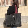 Foldable Large-Capacity Tote with Drawstring for Grocery Storage