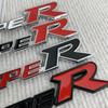Emblema 3D de metal para la parrilla delantera del coche, tipo R, calcomanía con el logotipo para Honda CIVIC FD2 FD FA 5 Mugen