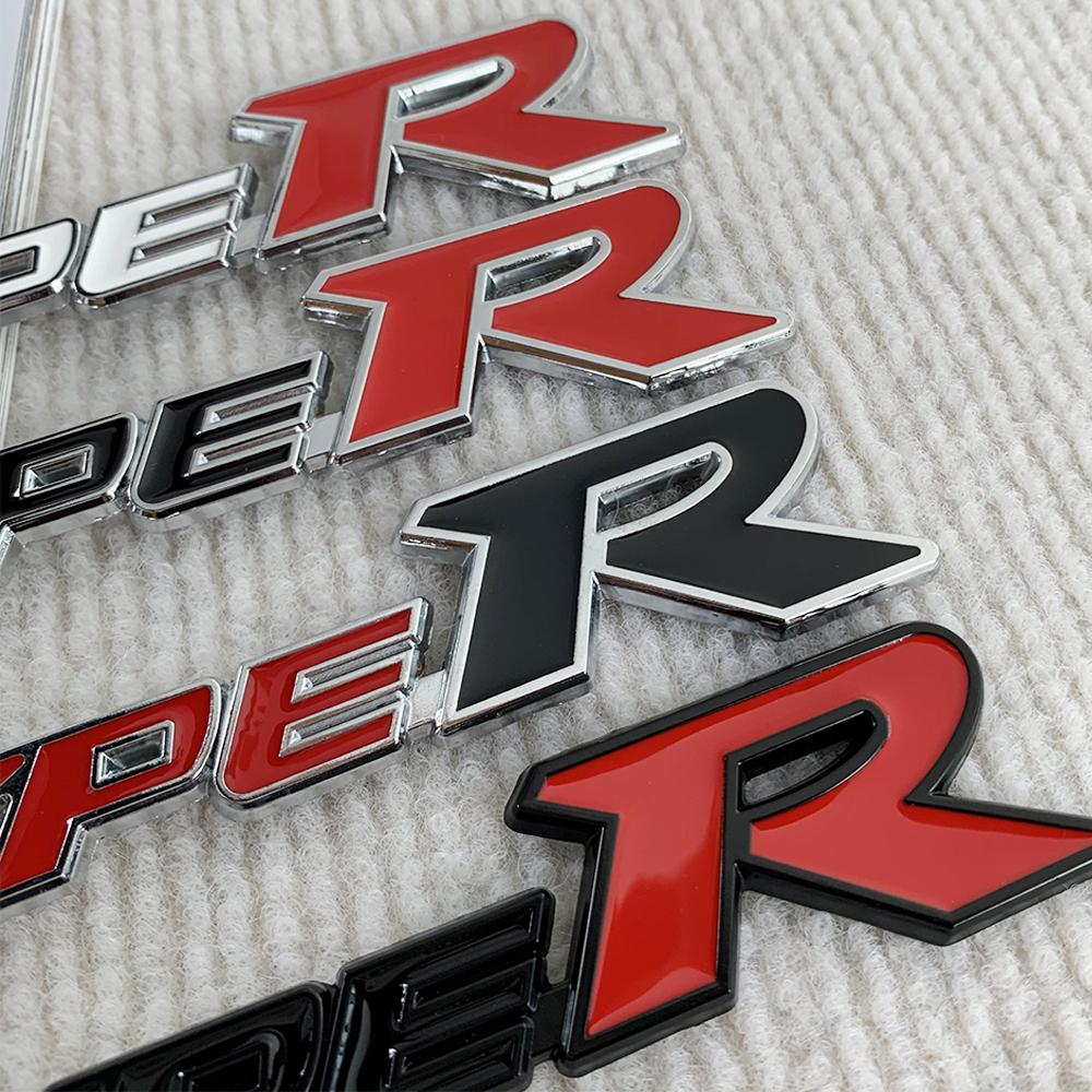 Emblema 3D de metal para la parrilla delantera del coche, tipo R, calcomanía con el logotipo para Honda CIVIC FD2 FD FA 5 Mugen
