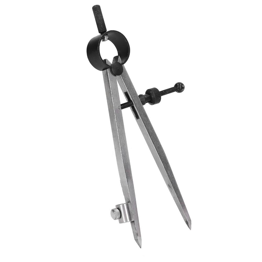 Spring Wing Adjustable Scribing Tool Carbon Steel Professional Compass Scribe Leather Craft