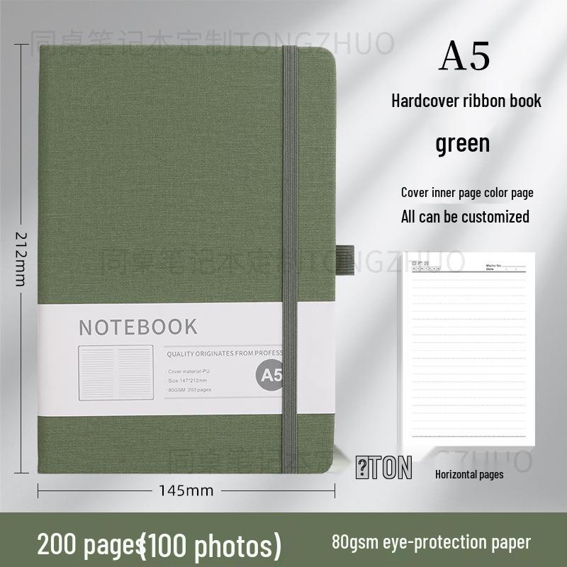 Высококачественный блокнот A5 с индивидуальным дизайном и резинкой для бизнеса и офиса